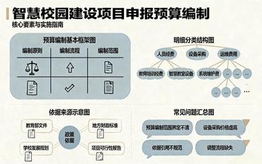 智慧校园建设项目申报预算编制：明细与依据